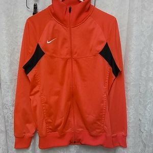 Nike Track Jacket in pink/ black color way